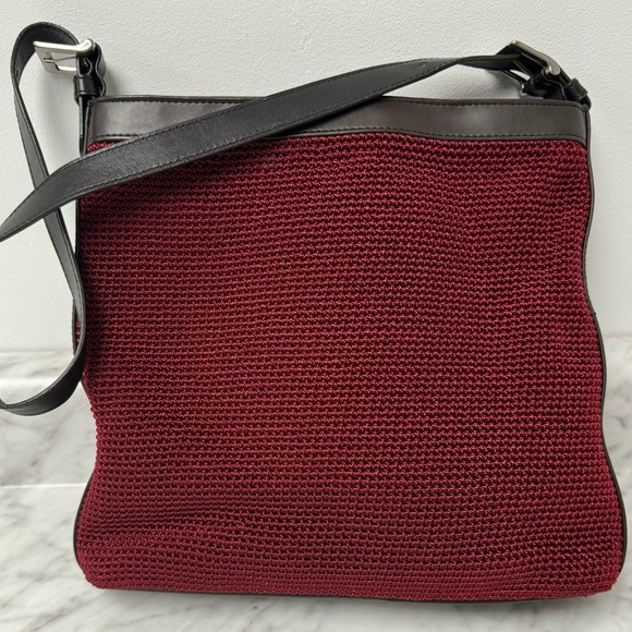The Sak Crochet Shoulder Bag - Red Wine Color - Picture 6 of 12